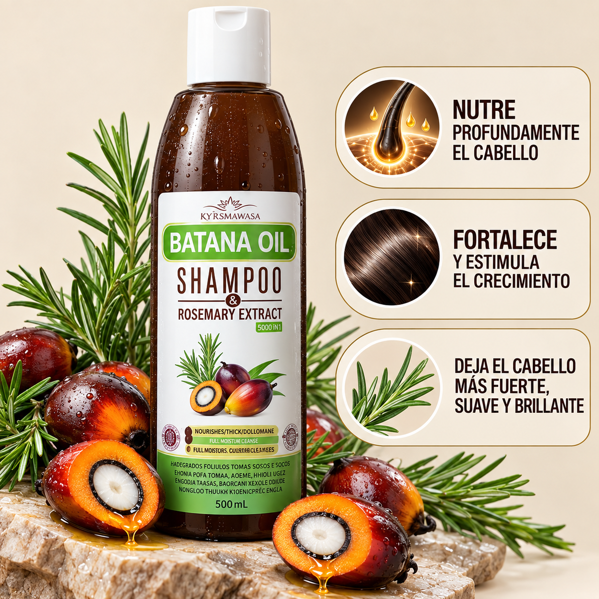 Shampoo Batana Crecimiento Cabello